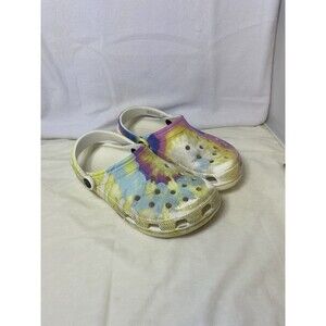 Crocs Classic Pastel Tie Dye Clogs Women’s Size 8 Men’s 6